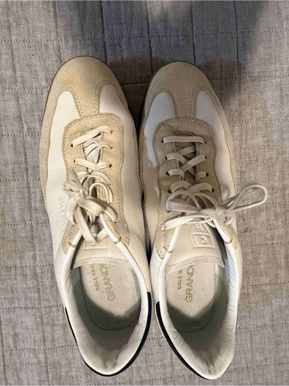 Cole Haan Men’s Sneakers in Cream and White
